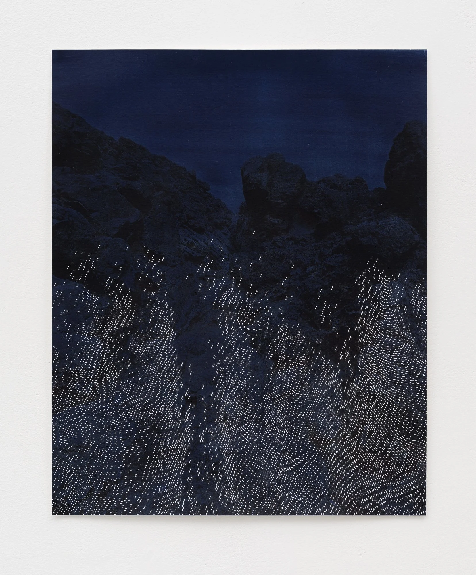 Night Sweats 5 , 2026 watercolor, ink, inkjet print, paper 27” x 22”