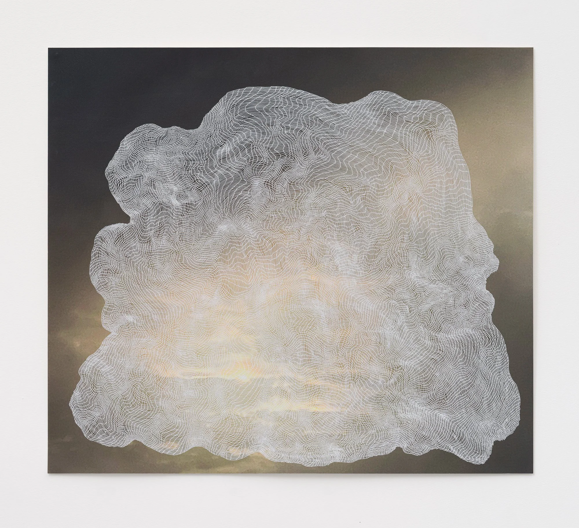 Untitled (sun), 2026 ink, inkjet print, paper 30.5” x 35”