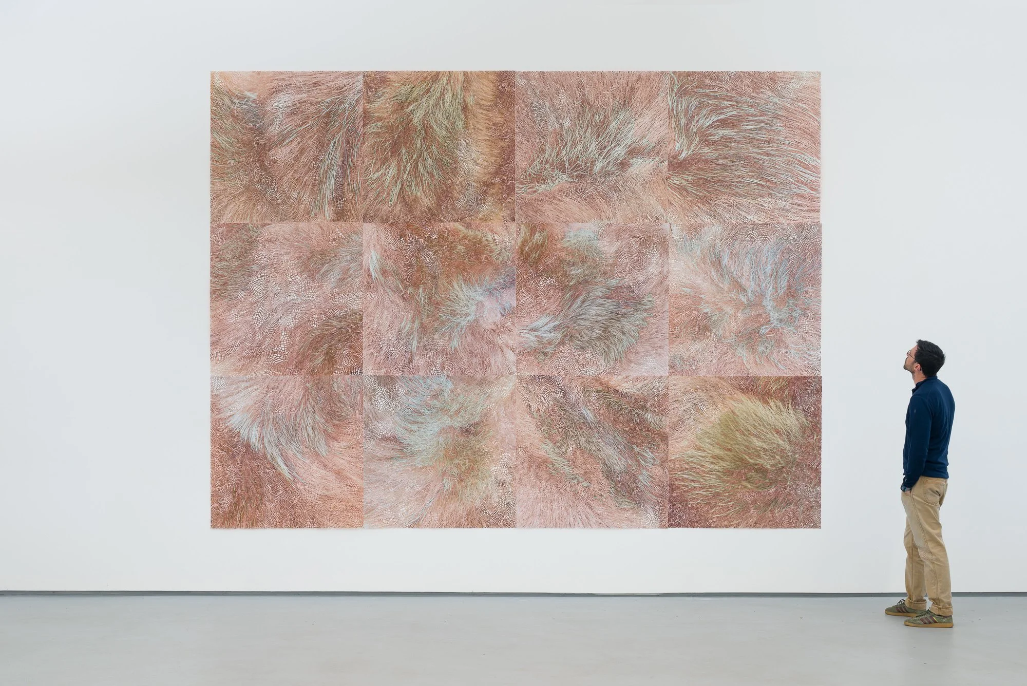 Superorganism , 2022 inkjet print, watercolor, paper 132” x 168”