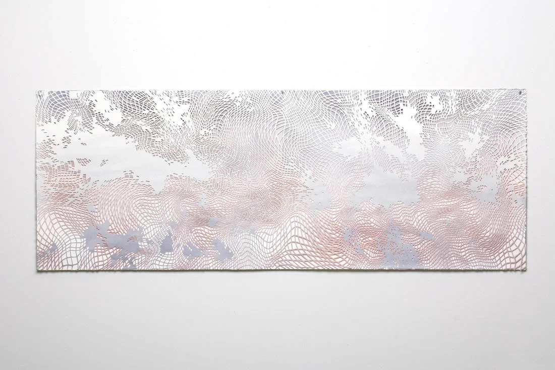 New Sky, 2016 watercolor, acrylic, paper 29.5” x 80”