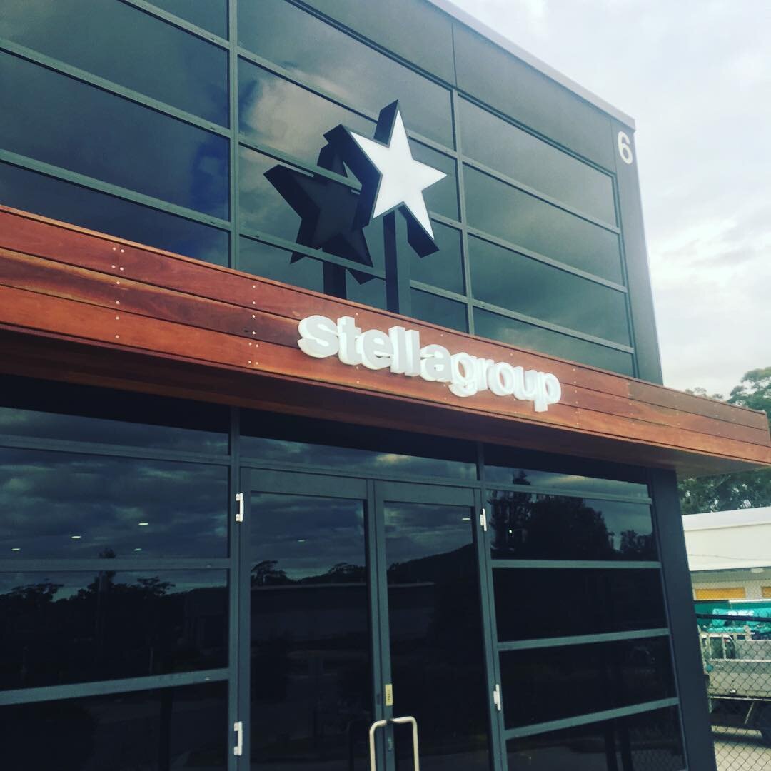 Thanks to Mike and Ryan for involving @upbuild_constructions in the sprucing up of the front of their state of the art factory in Berkeley vale. Ironbark decking flanked by the Black surrounds 👁👁🍺👃