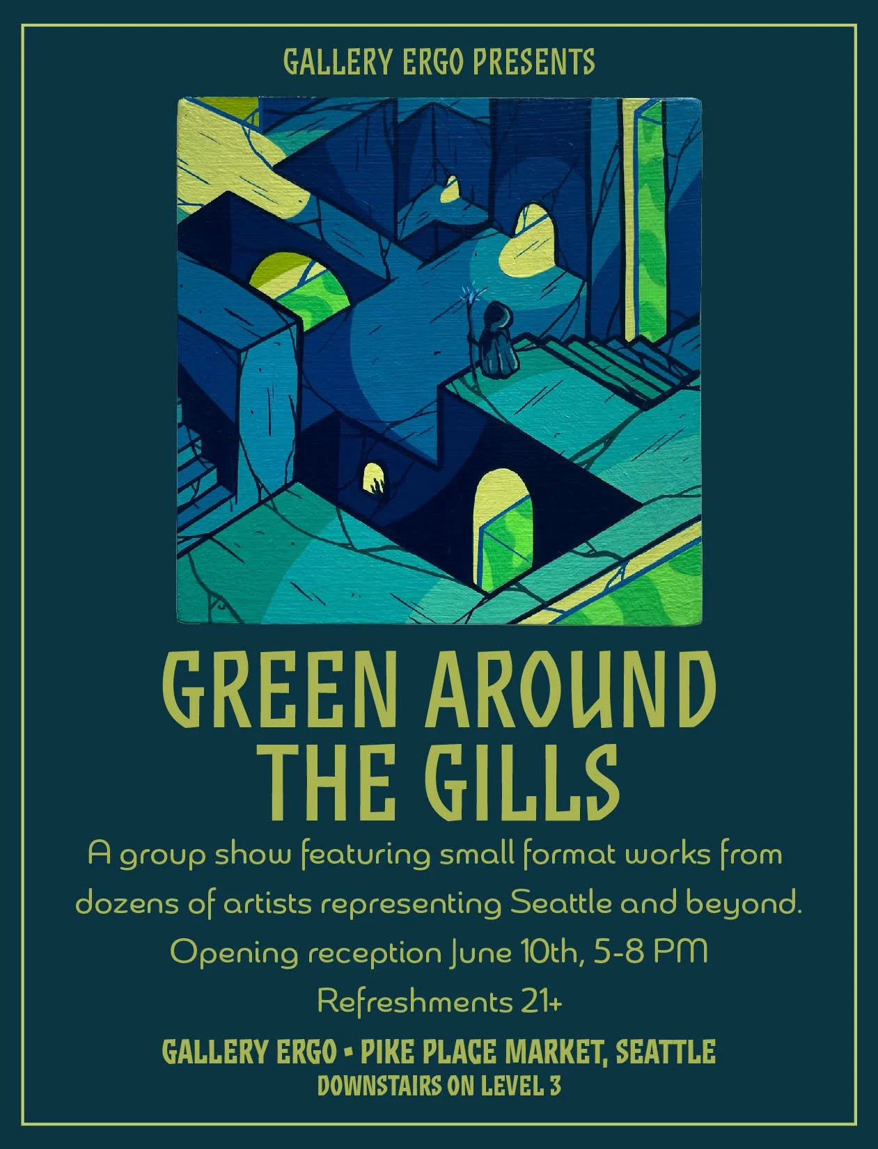 "Green Around The Gills" group show at Gallery ERGO