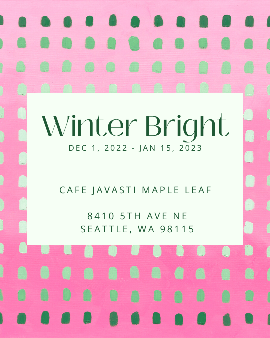 Winter Bright- at Cafe Javasti