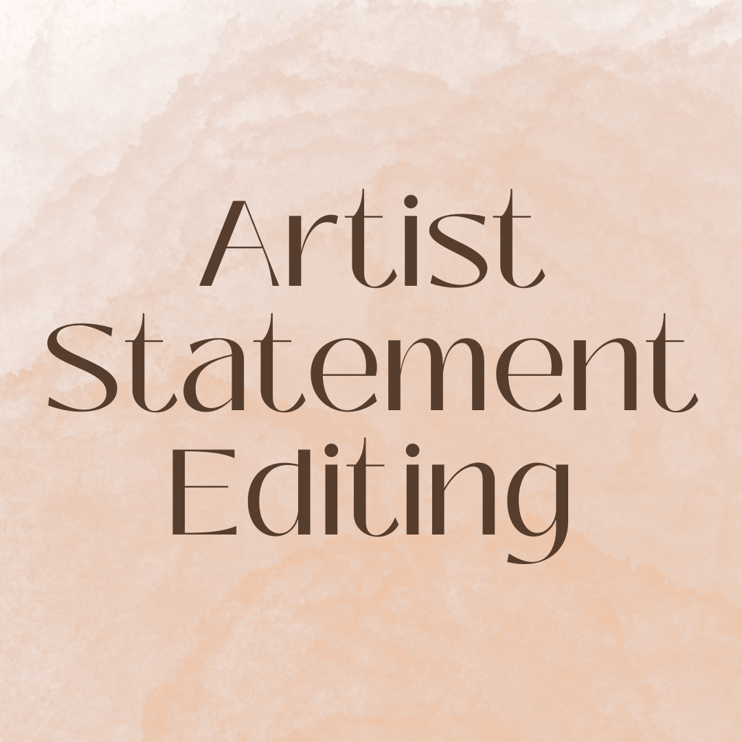 Artist Statement Editing