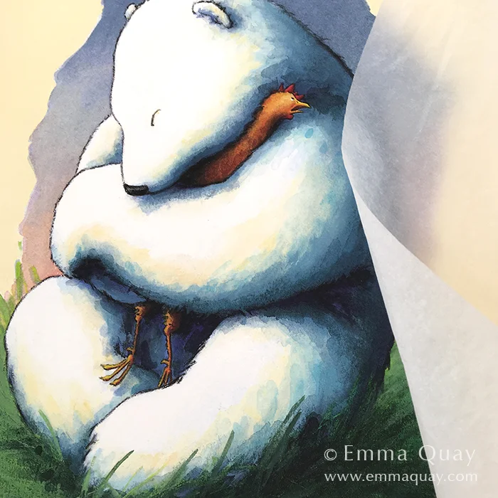 BEAR AND CHOOK • Emma Quay limited edition print • www.emmaquay.com