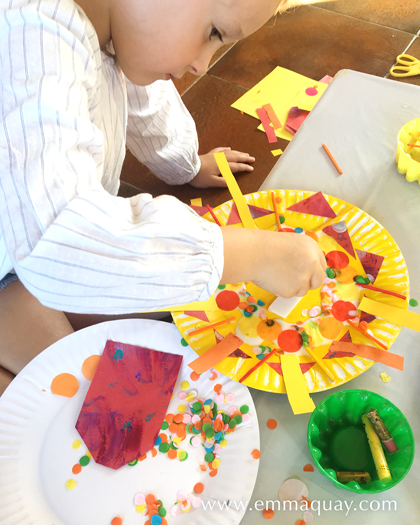 Paper plates craft activity | MY SUNBEAM BABY by Emma Quay | Instructions for a book-related activity for Book Week | www.emmaquay.com