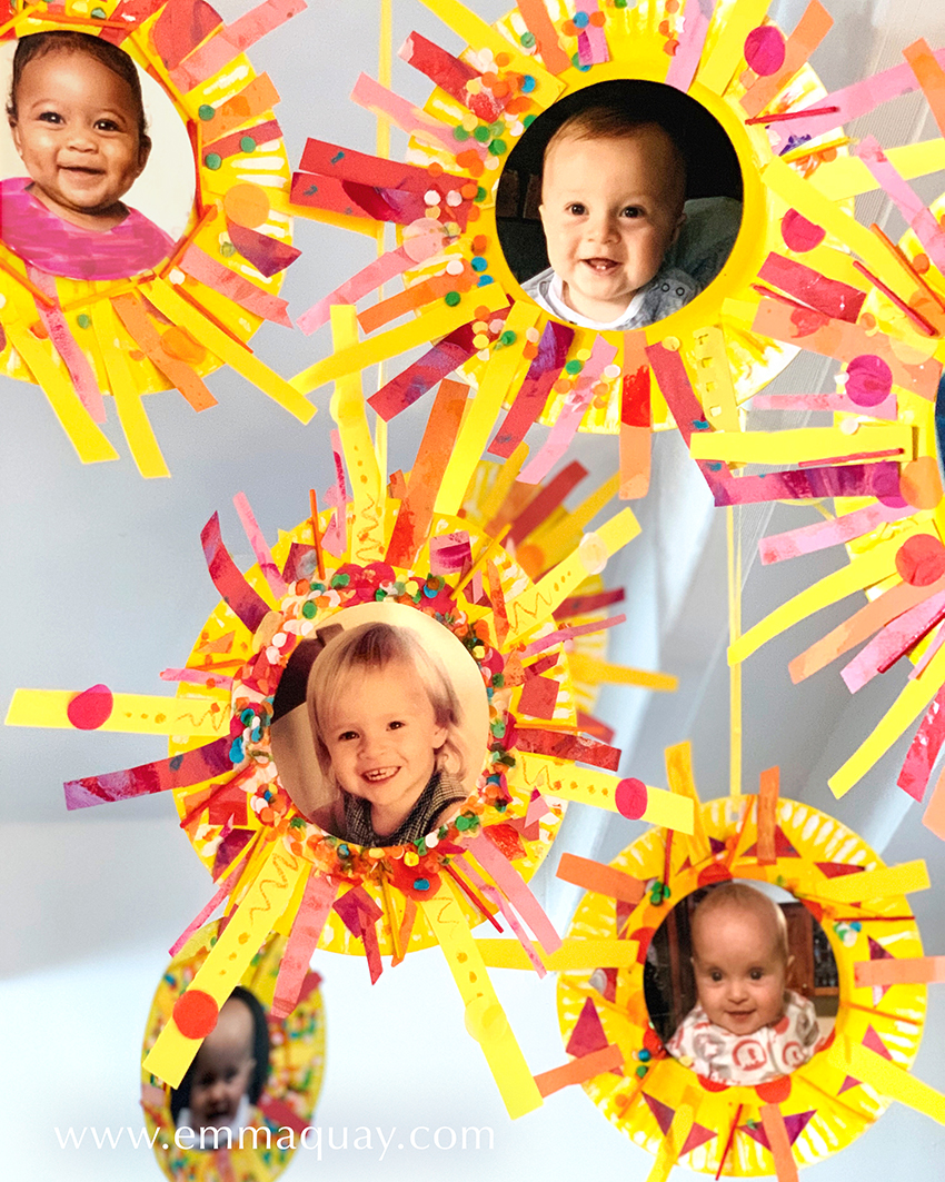 Paper plates craft activity | MY SUNBEAM BABY by Emma Quay | Instructions for a book-related activity for Book Week | www.emmaquay.com