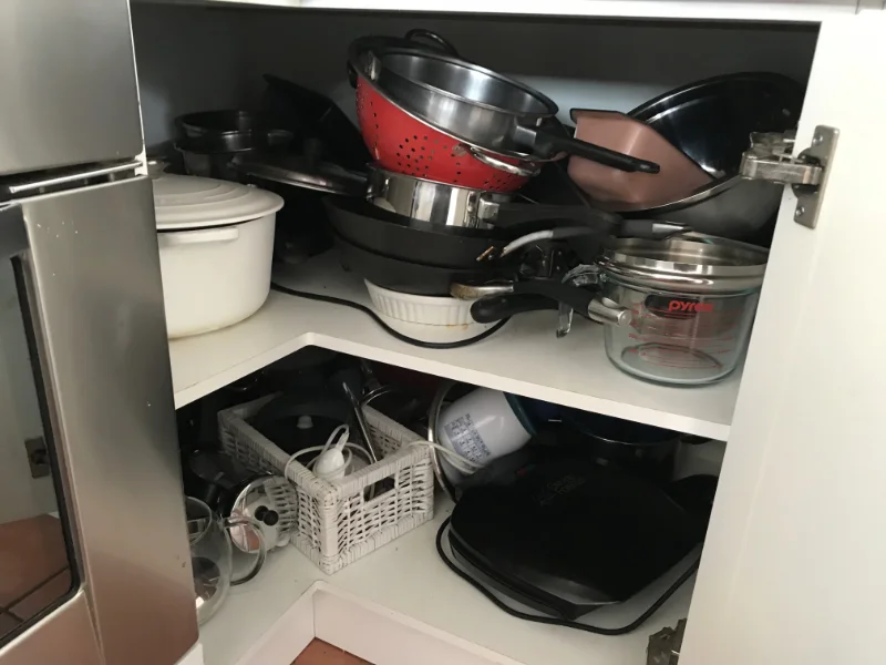 Pots and pans - before