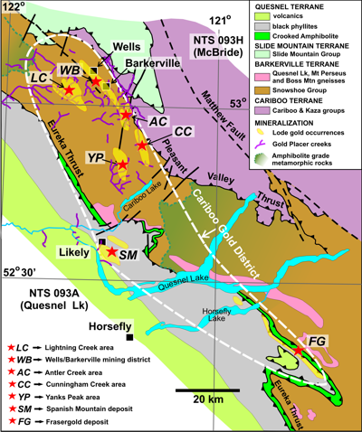 Regional Quesnel Terrane.
