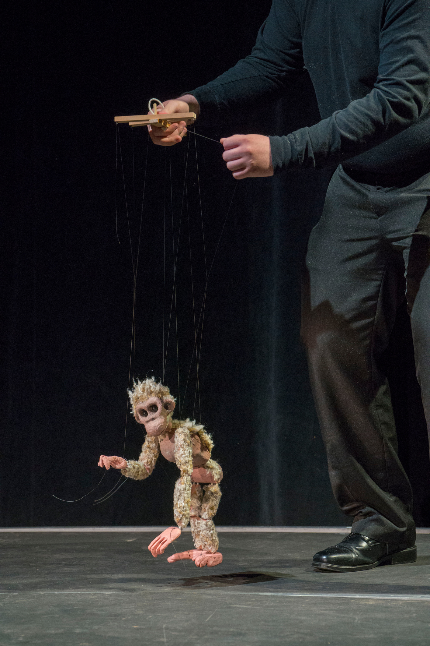 Monkey Marionette built during the Marionette Construction strand led by Kurt Hunter and Uylesses Jones using Jim Rose's techniques.