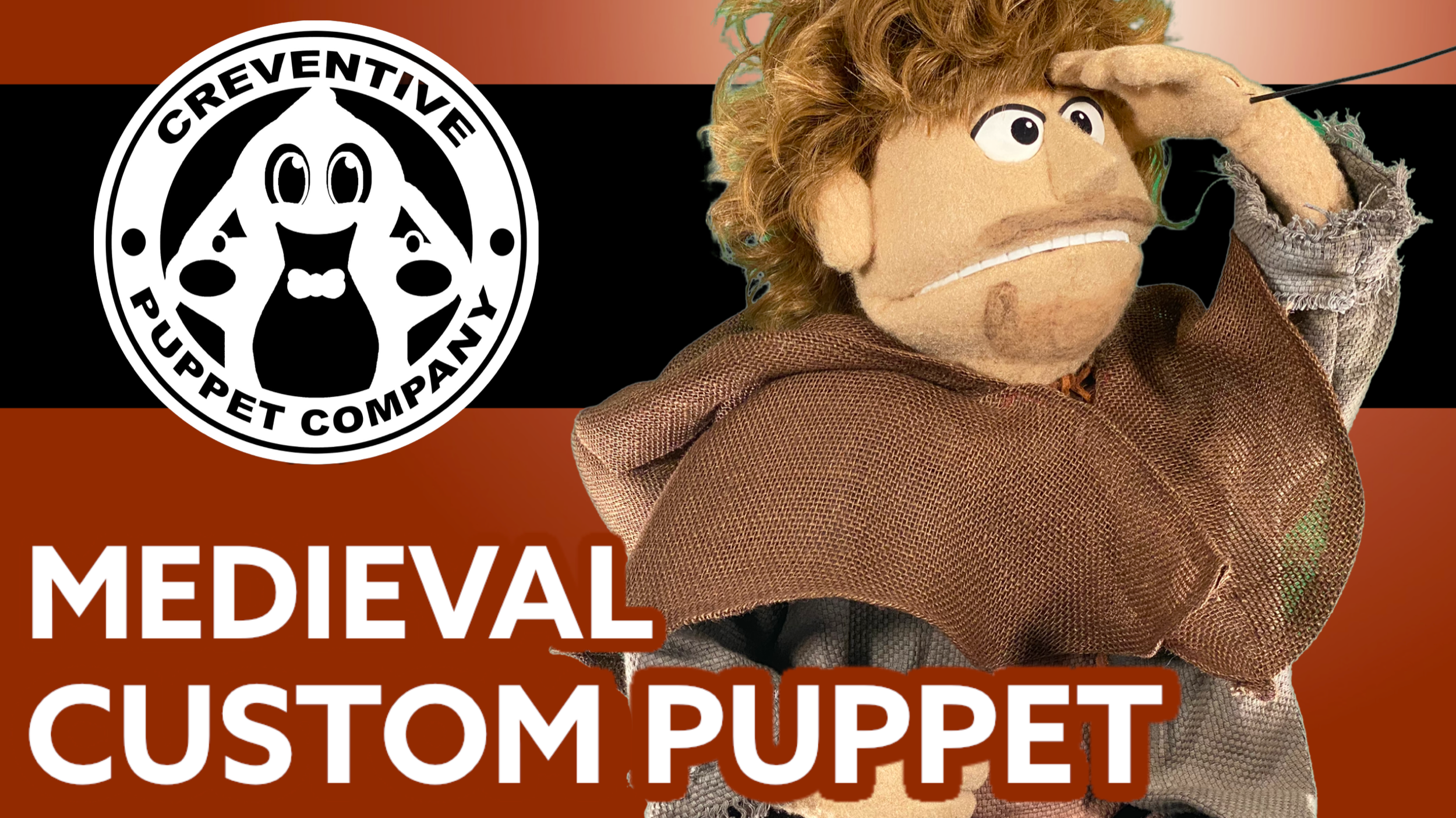 Medieval Character Custom Portrait Puppet