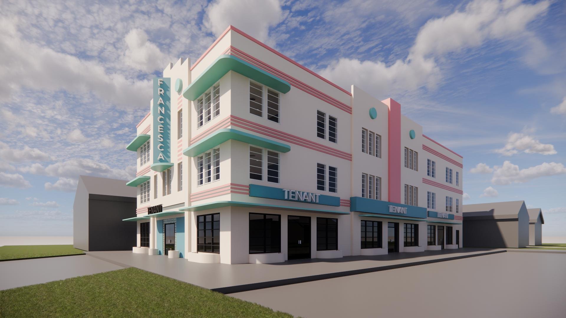 The Francesca Mixed-Use Exterior Render