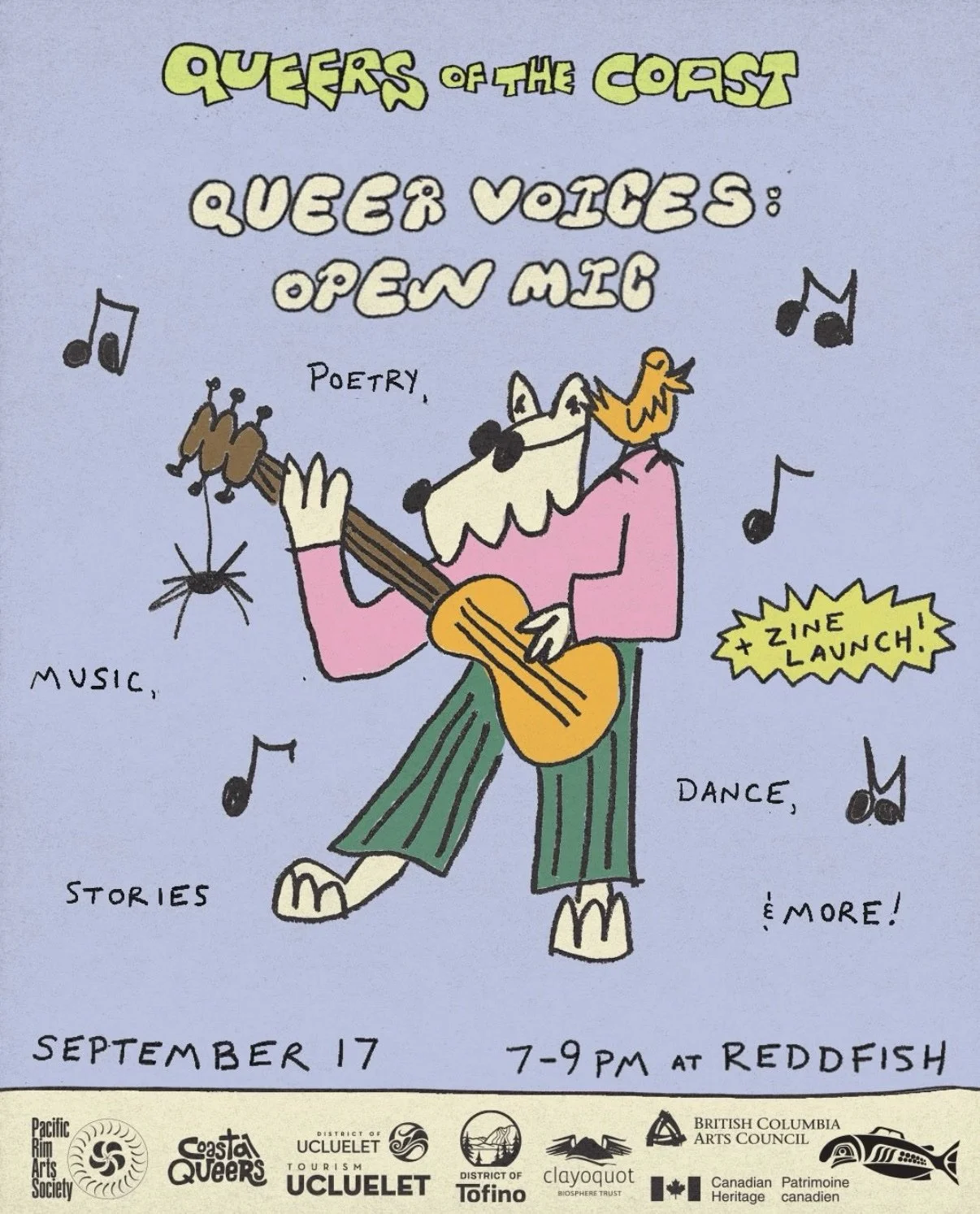 Queers of the Coast: Open Mic Night at Redd Fish Supply Co. 