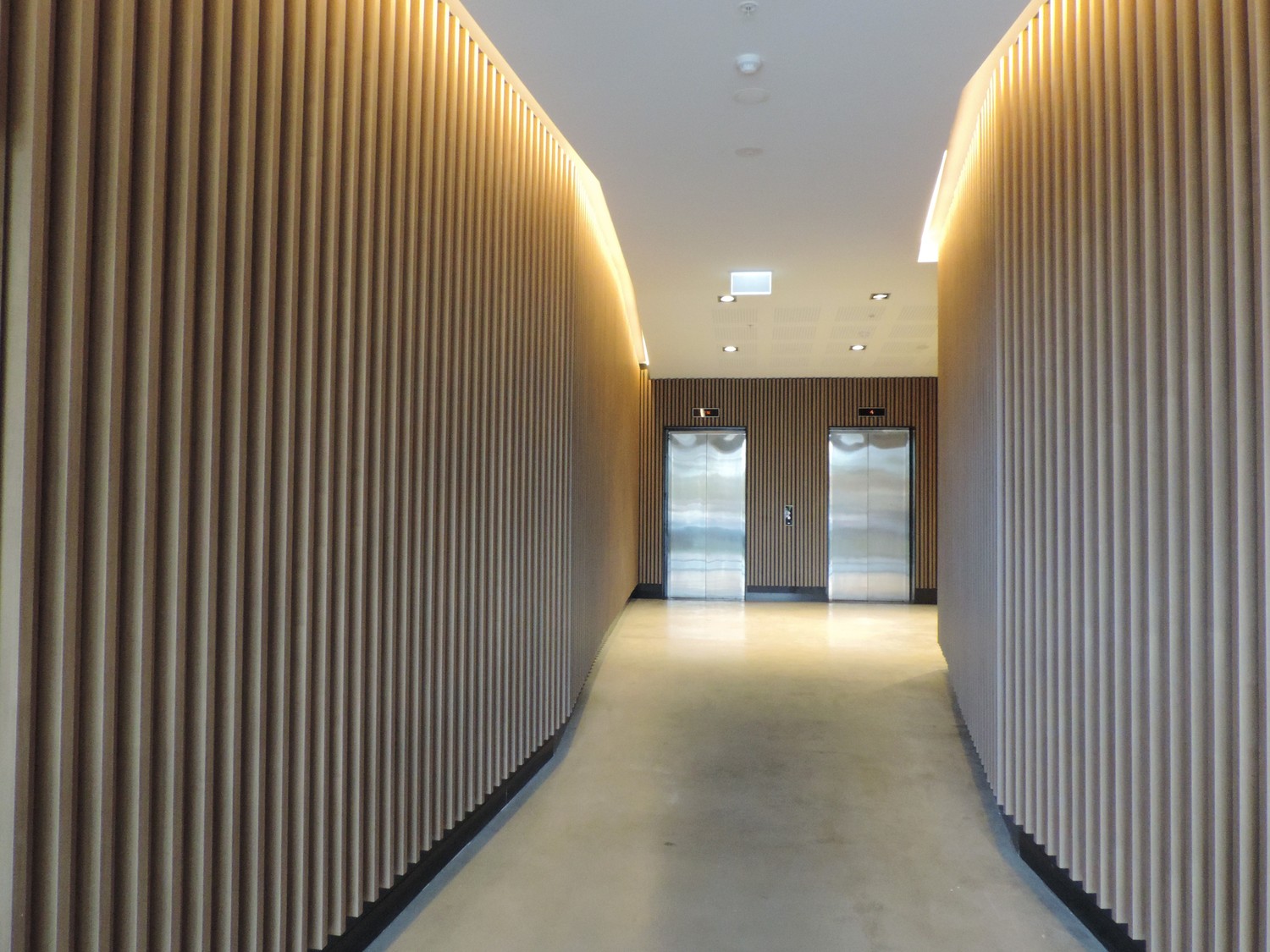 Spectrum Apartments - Box Hill VIC Ever Art Wood® battens - Kabebari 30x50 & 30x85 in Kuri Masame