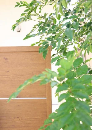 Wood look panels for landscaping