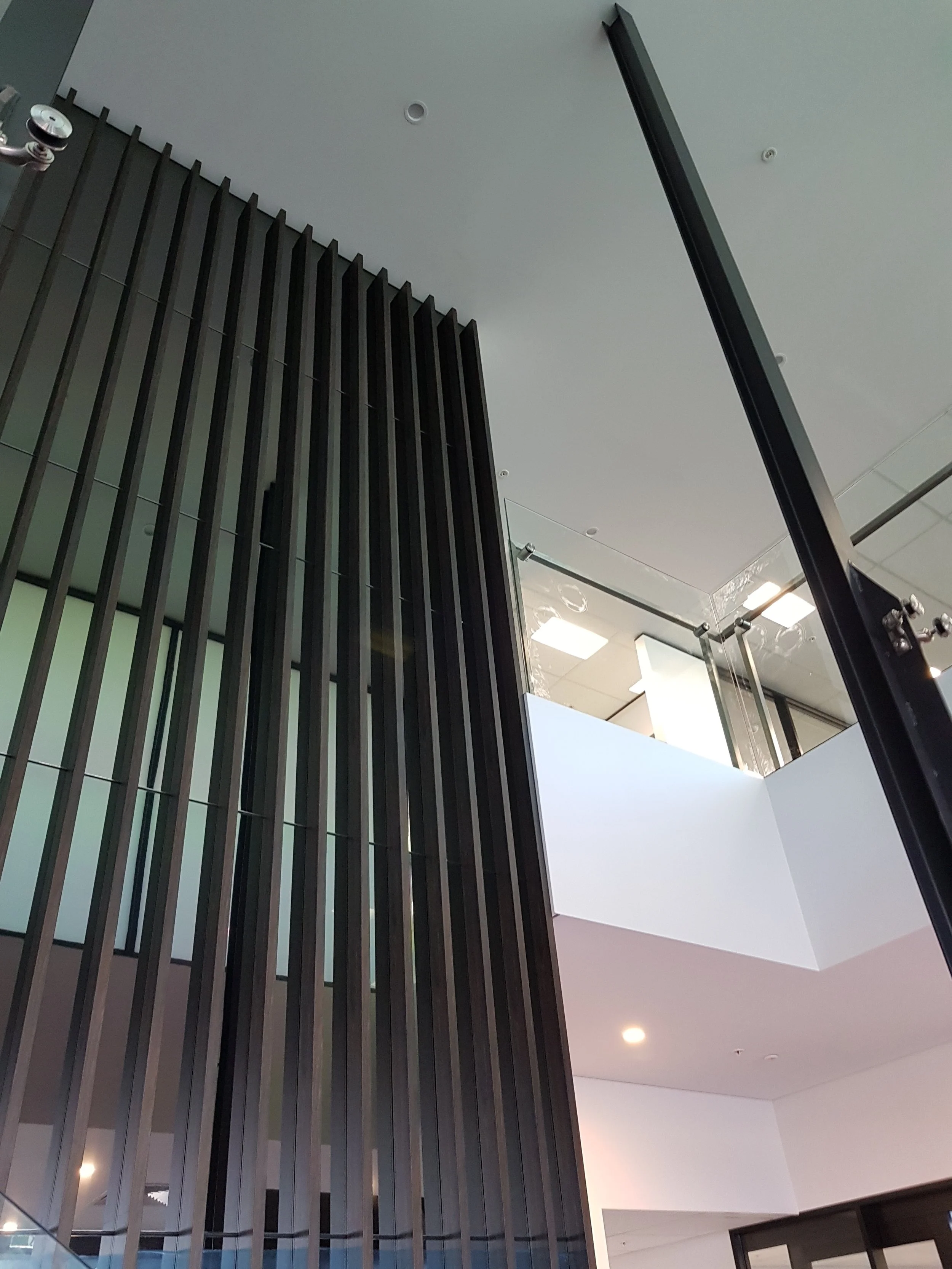 Claytons Head Office - Truganina VIC Ever Art Wood® battens - Kabebari 30x50 in Burakku Eboni