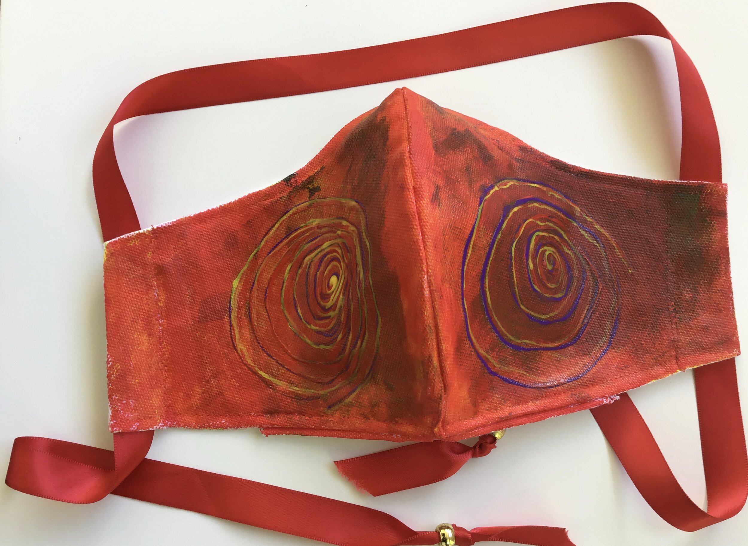 Handpainted face mask