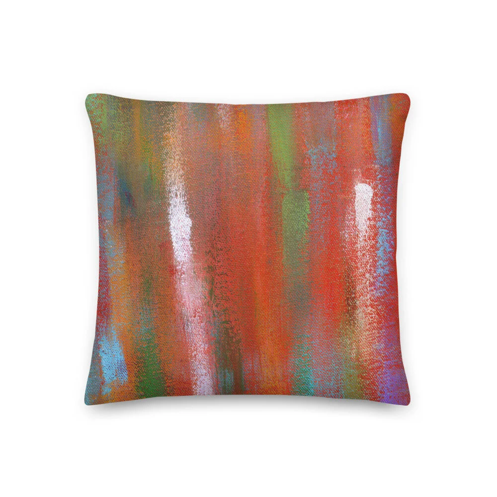 allover print artist throw pillows