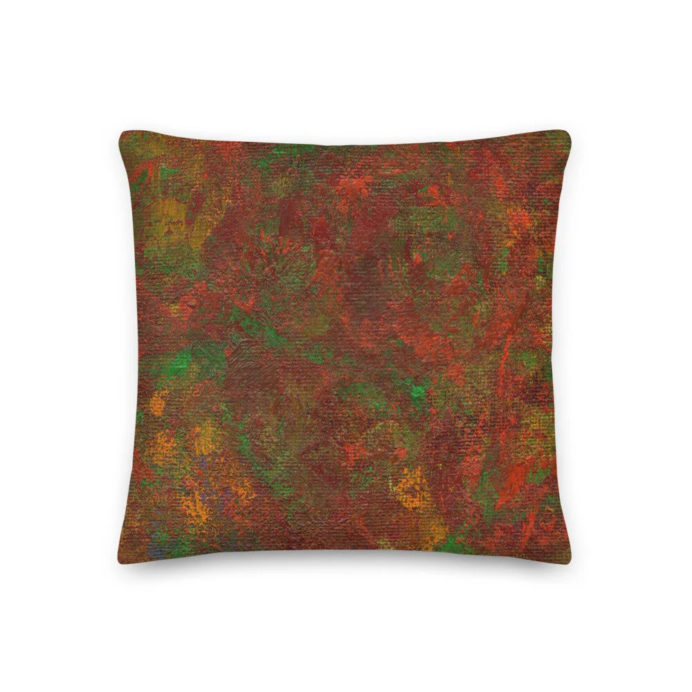 allover print art throw pillow