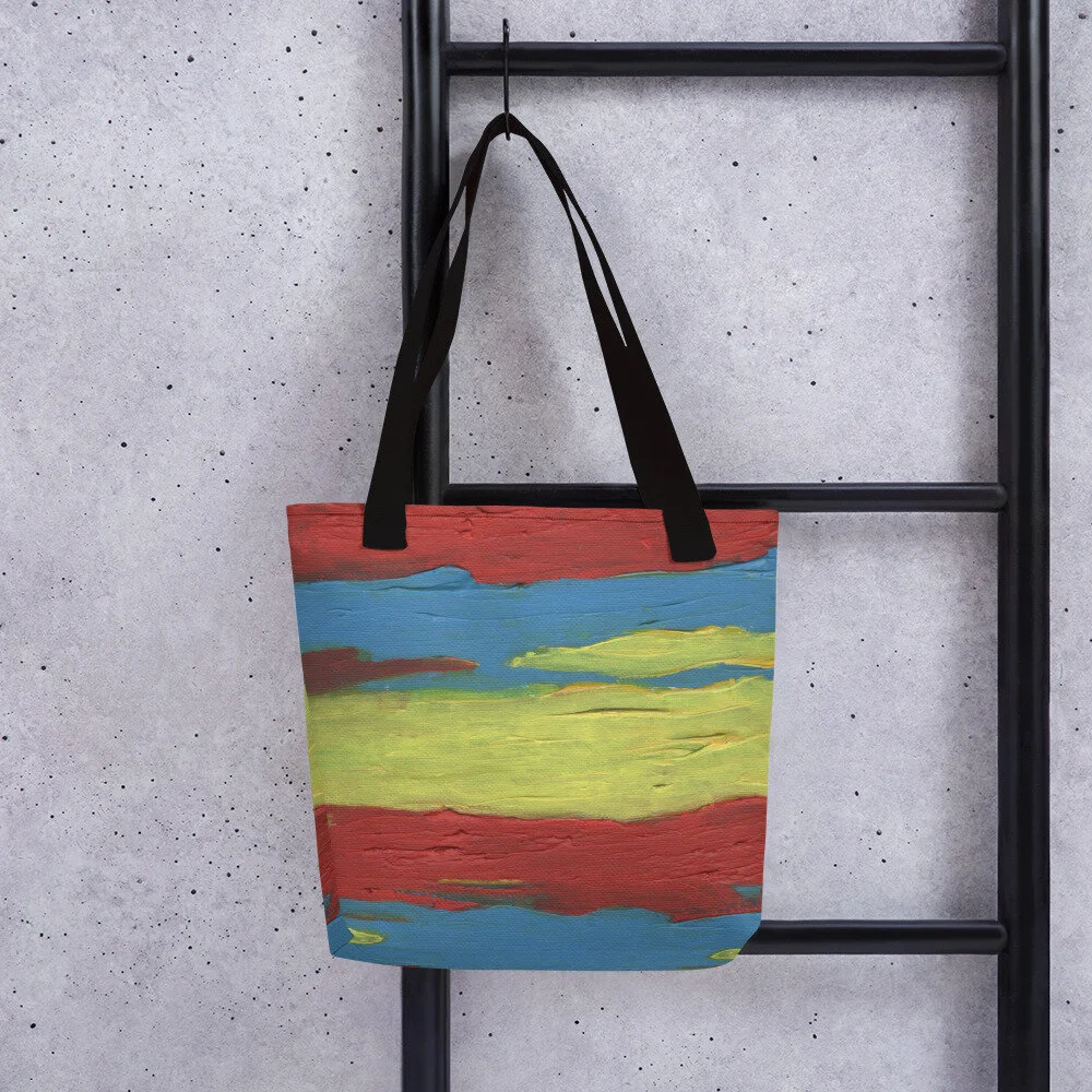 allover print art tote bag