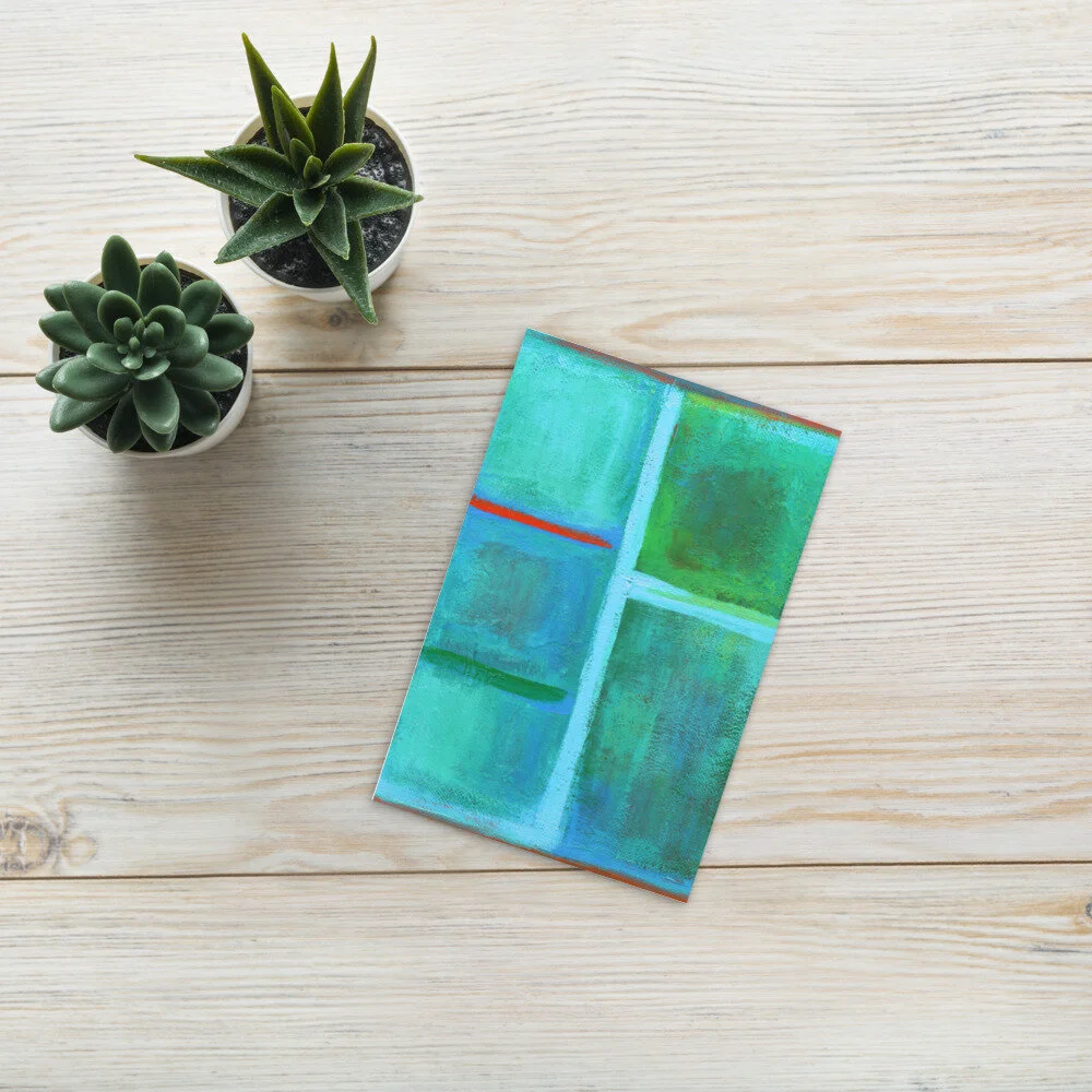 Abstract art postcard