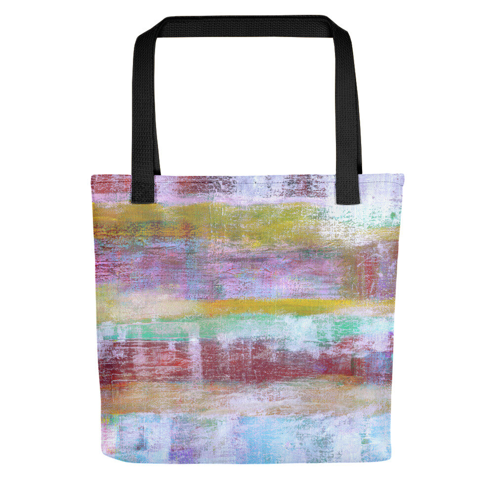 Tote bag featuring art by Betty Refour