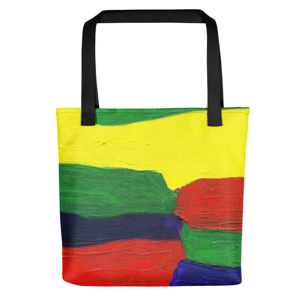 Red Yellow Blue Green Tote Bag
