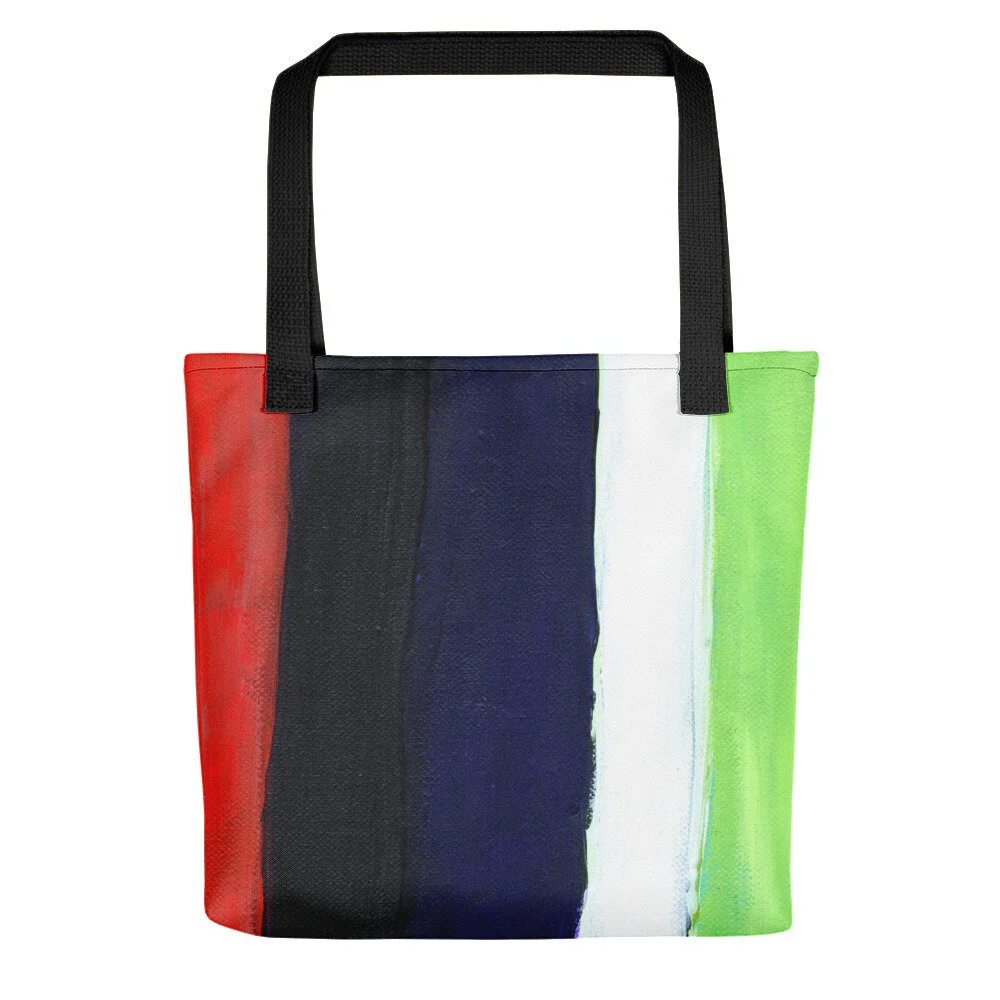 Red, Blue, White, Green Tote