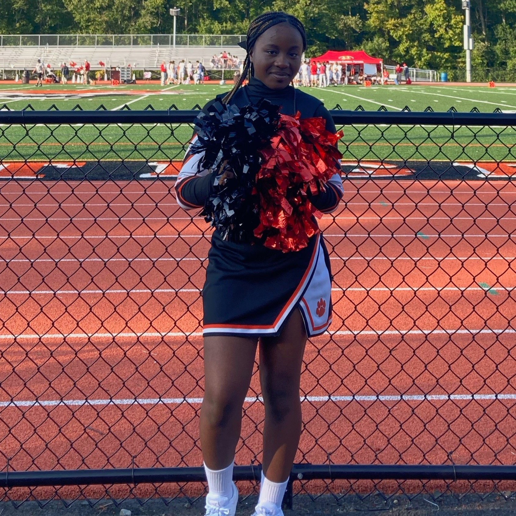 Maameyaa on the RHS cheer team