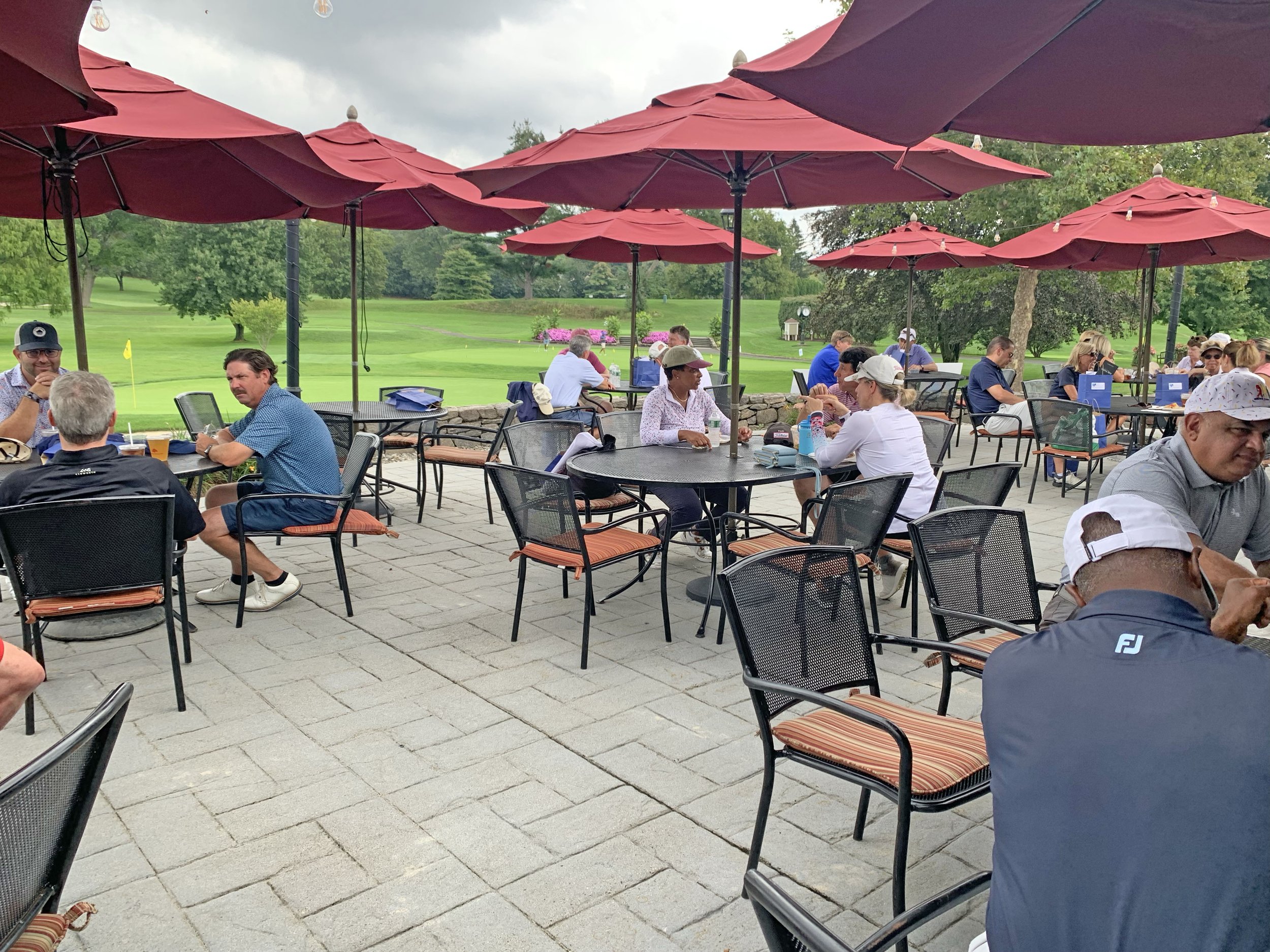 Lunch outside before the games begin!