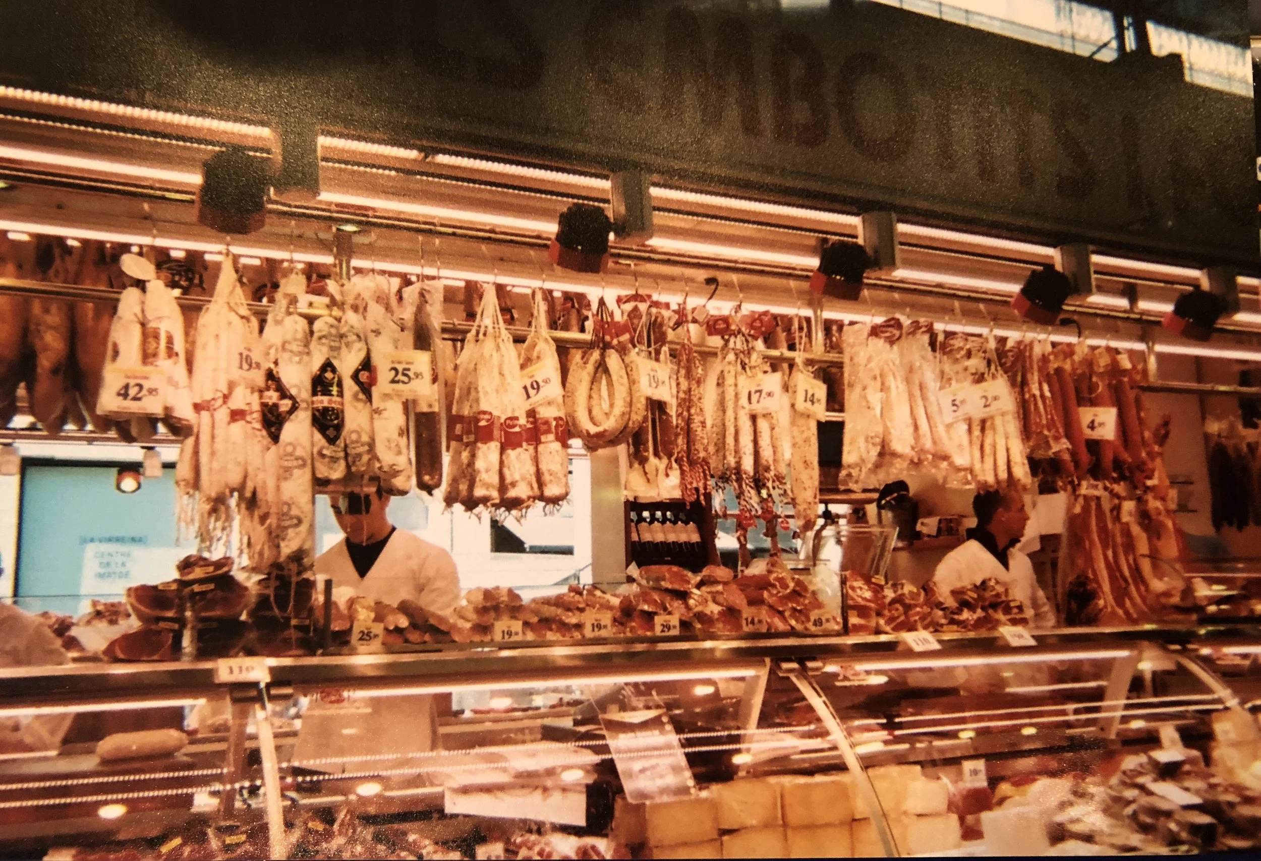 La Boqueria~ a famous market in the heart of Barcelona where you can find any kid of food from different kinds of meat to every type of fruit