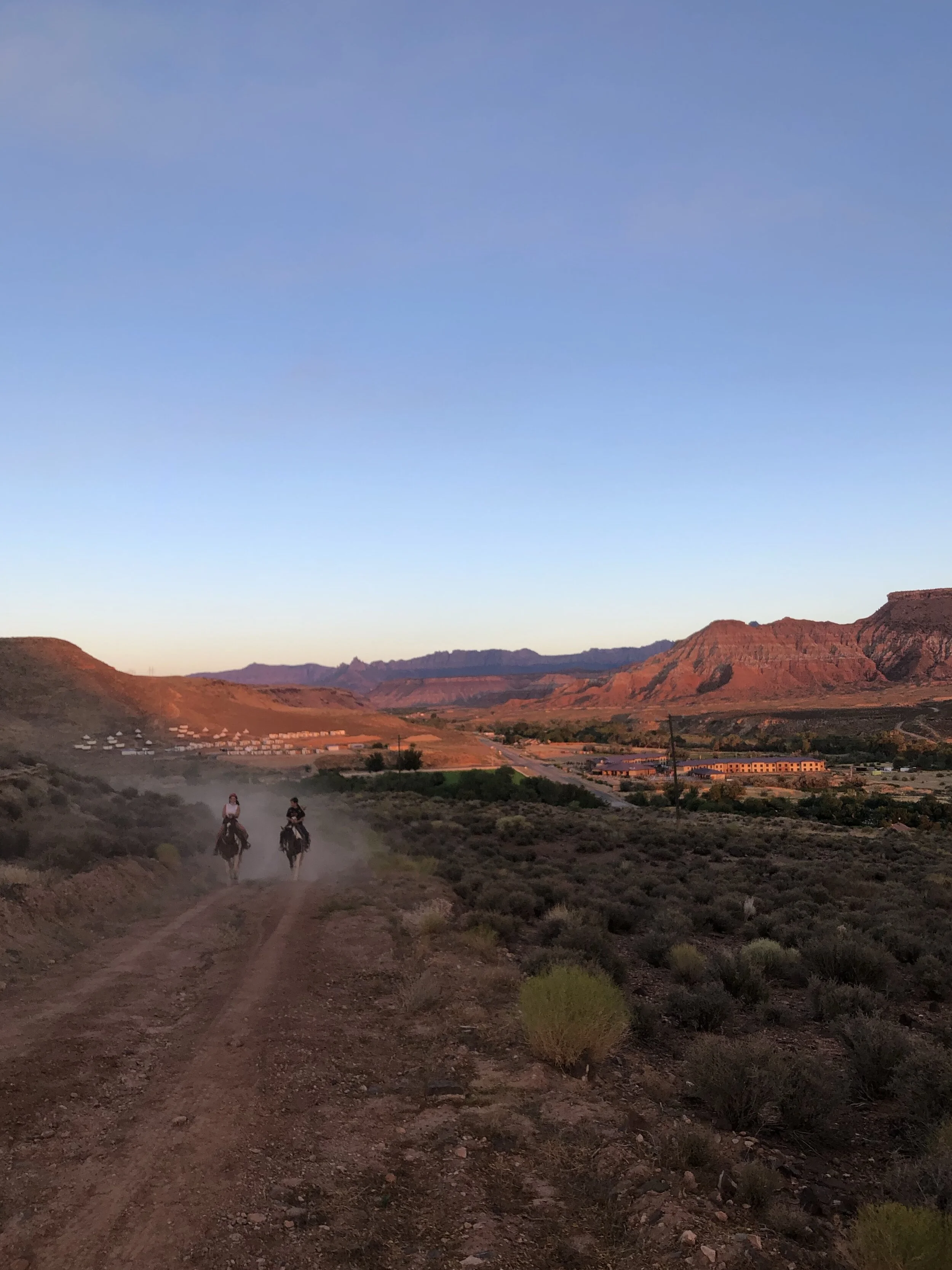 Sunset horseback trail