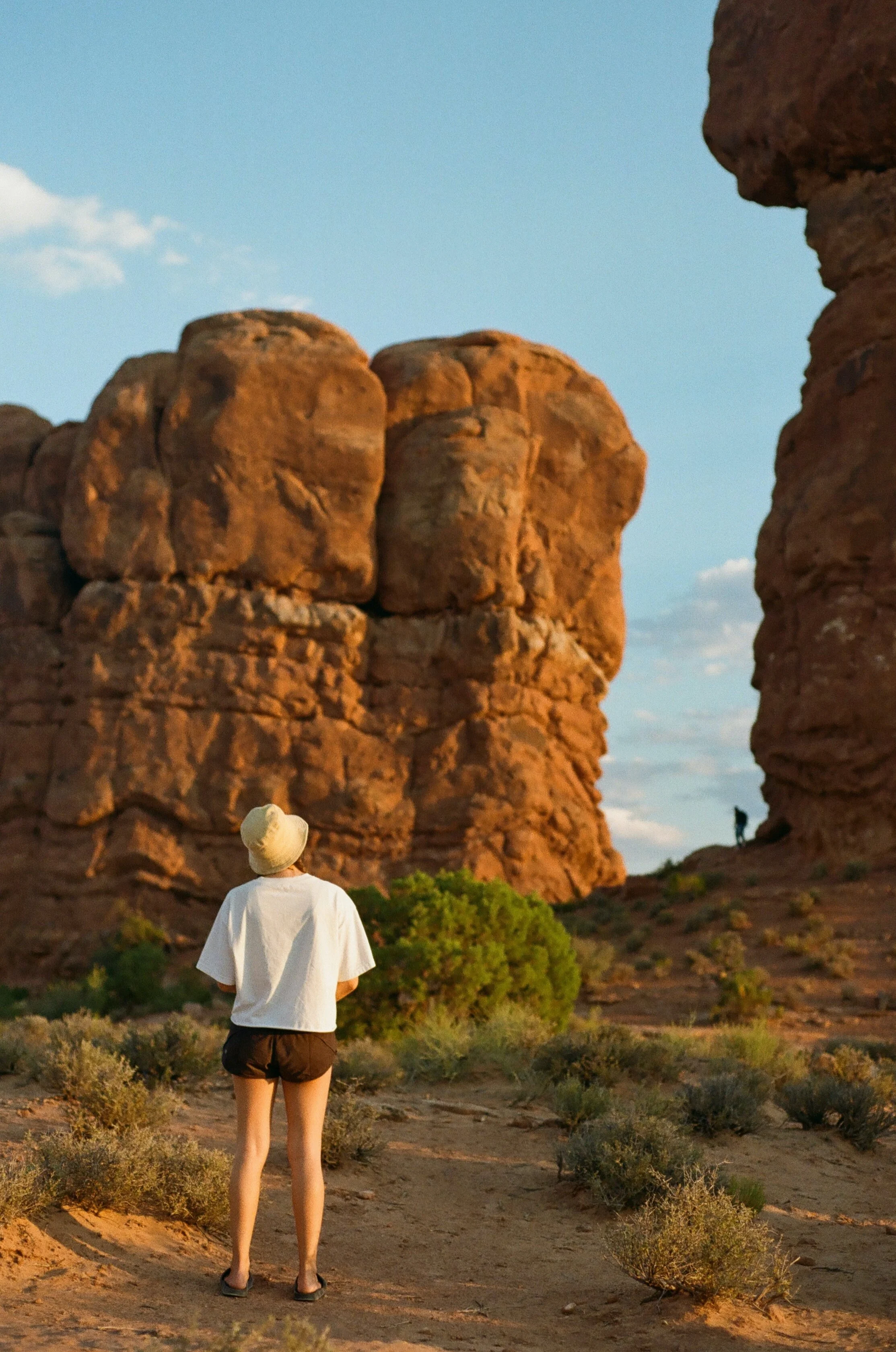 film of Balanced Rock at Arches National Park