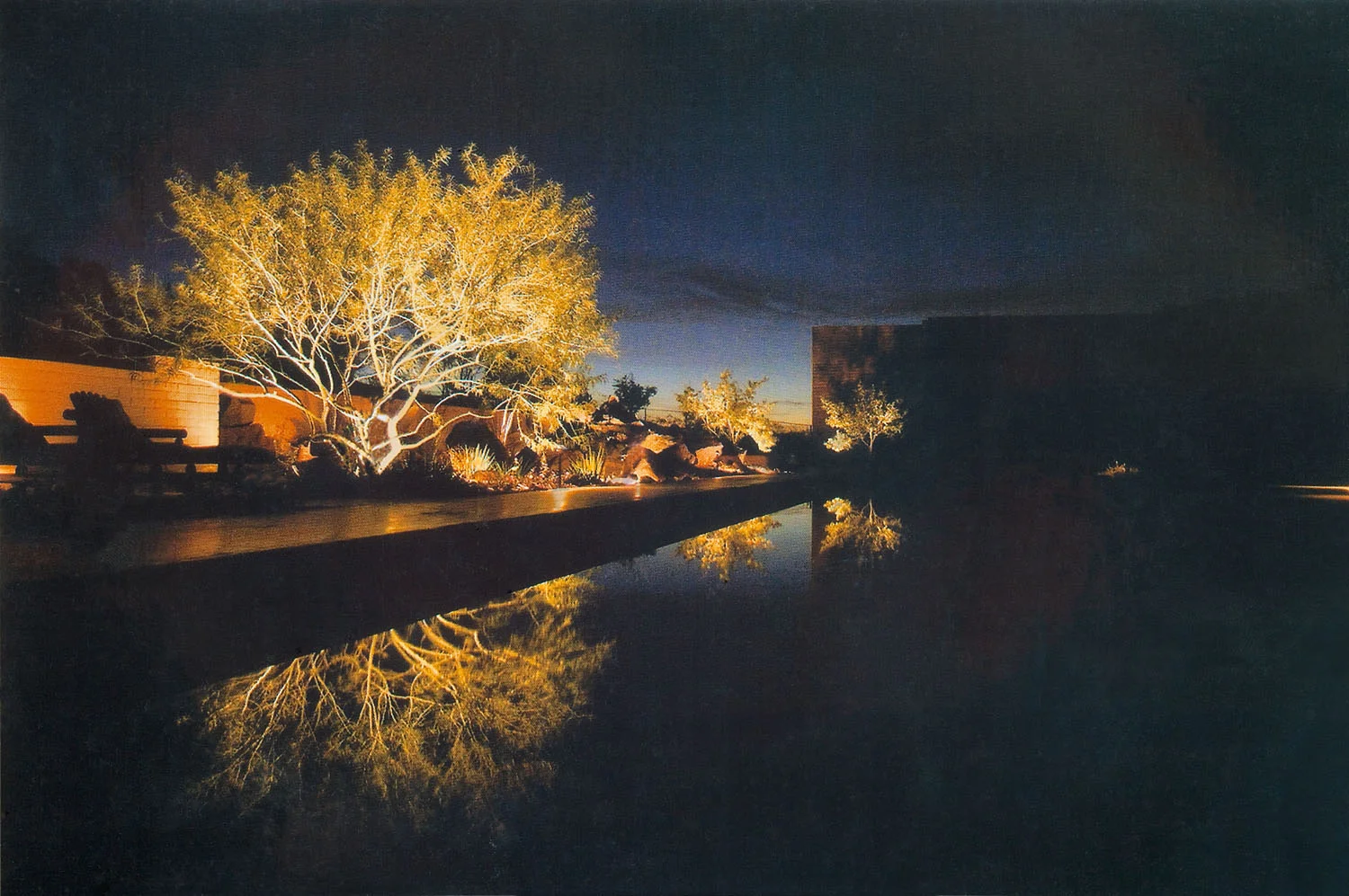 Outdoor lighting, Rancho Mirage, CA.