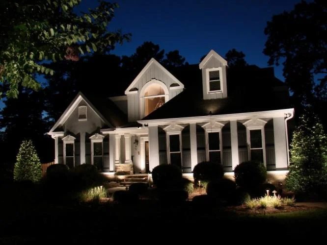 Front landscape lighting, Sonoma, CA