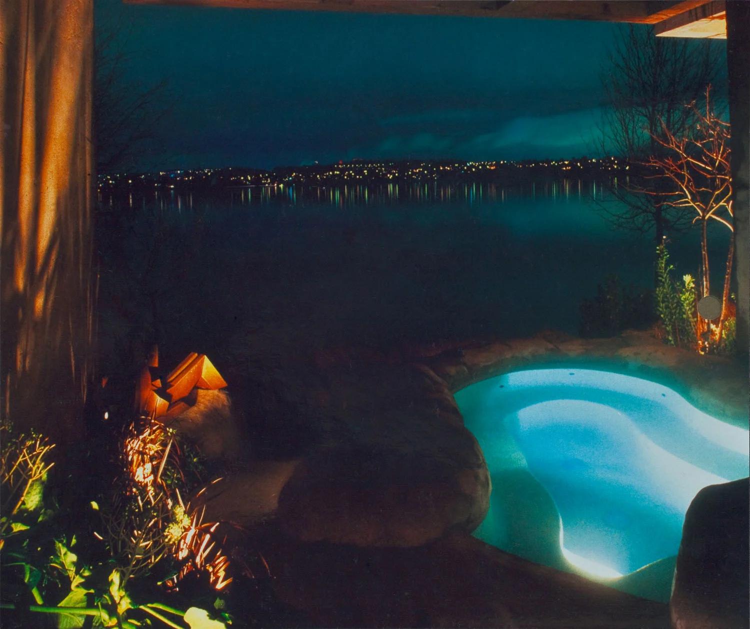 Outside Master Bedroom with Salt Water Hot Tub