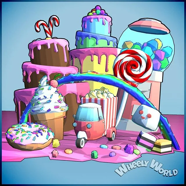 💖🍦🍩🍬🍭🍰💖
.
.
.
.
.
#wheelyworld #cloudlandstudios #endlessroller #indie #indiegame #indiestudio #southaustralia #mobilegames #android #ios #indiedev #lowpoly #artofinstagram #gamersofinstagram #artistsoninstagram #gamer #unity #unitygames #dior