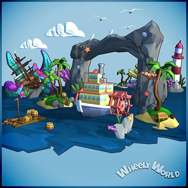 💙🐙🌊🐳☁🌞
.
.
.
.
.
#wheelyworld #cloudlandstudios #endlessroller #indie #indiegame #indiestudio #southaustralia #mobilegames #android #ios #indiedev #lowpoly #artofinstagram #gamersofinstagram #artistsoninstagram #gamer #unity #unitygames #diorama