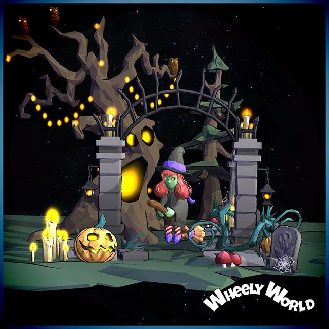 Spooky World has arrived in Wheely World! 
Available now on iTunes and Google Play 🌞🍬😄👻💀🎃
.
.
.
.
.
#wheelyworld #cloudlandstudios #endlessroller #indie #indiegame #indiestudio #southaustralia #mobilegames #android #ios #indiedev #lowpoly #arto