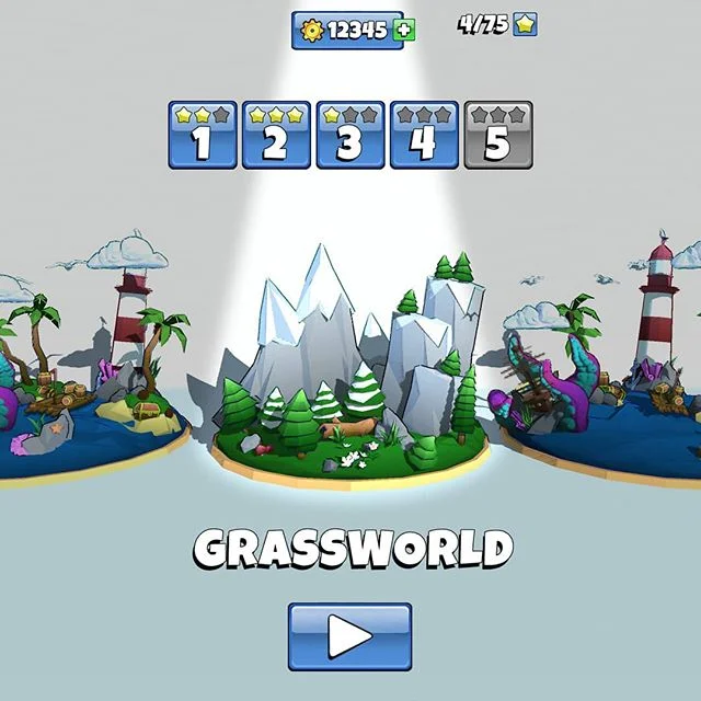 Wheely World is undergoing some major changes! New user interface, levels, challenges and customisation.  Here's a behind the scenes preview of some concept art for the new world selection screen 🌞
.
.
.
.
.
#wheelyworld #cloudlandstudios #endlessro