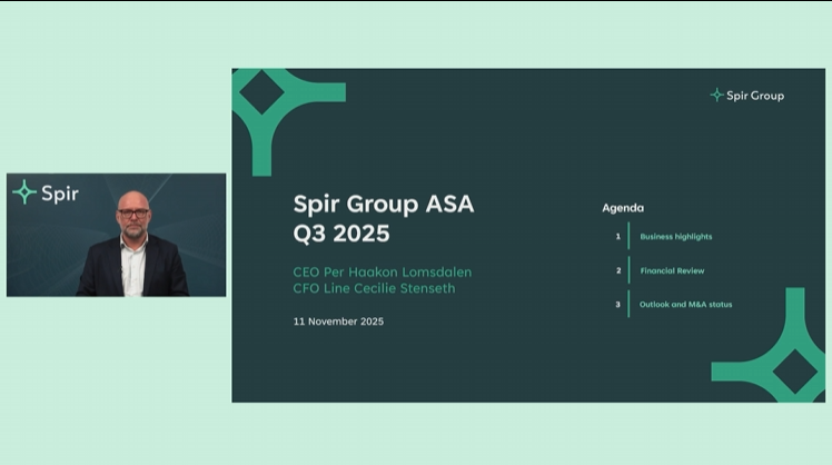 Spir Group Webcast Studio Hegnar