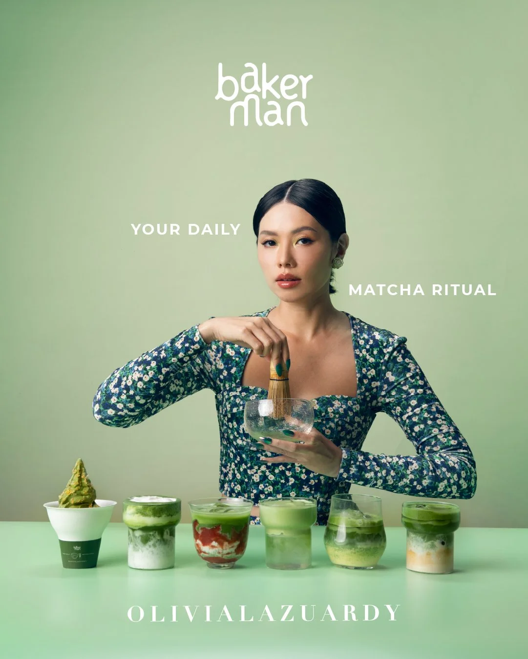 Bakerman x Olivia Lazuardy Matcha Collection