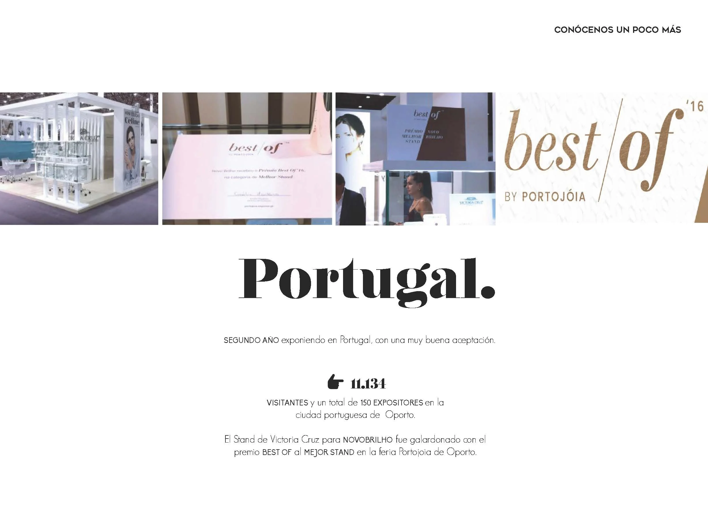 Premio Best of (Mejor Stand) en la Feria Portojoia de Oporto