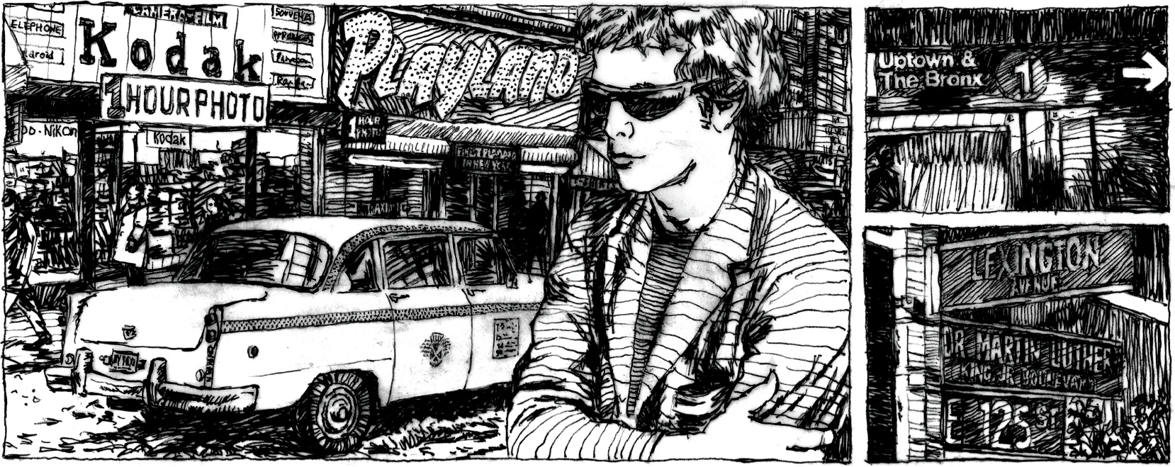 Waiting For The Man comic for Freakzine (detail)