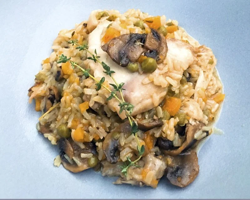 Make delicious chicken and rice under pressure - in a cooker