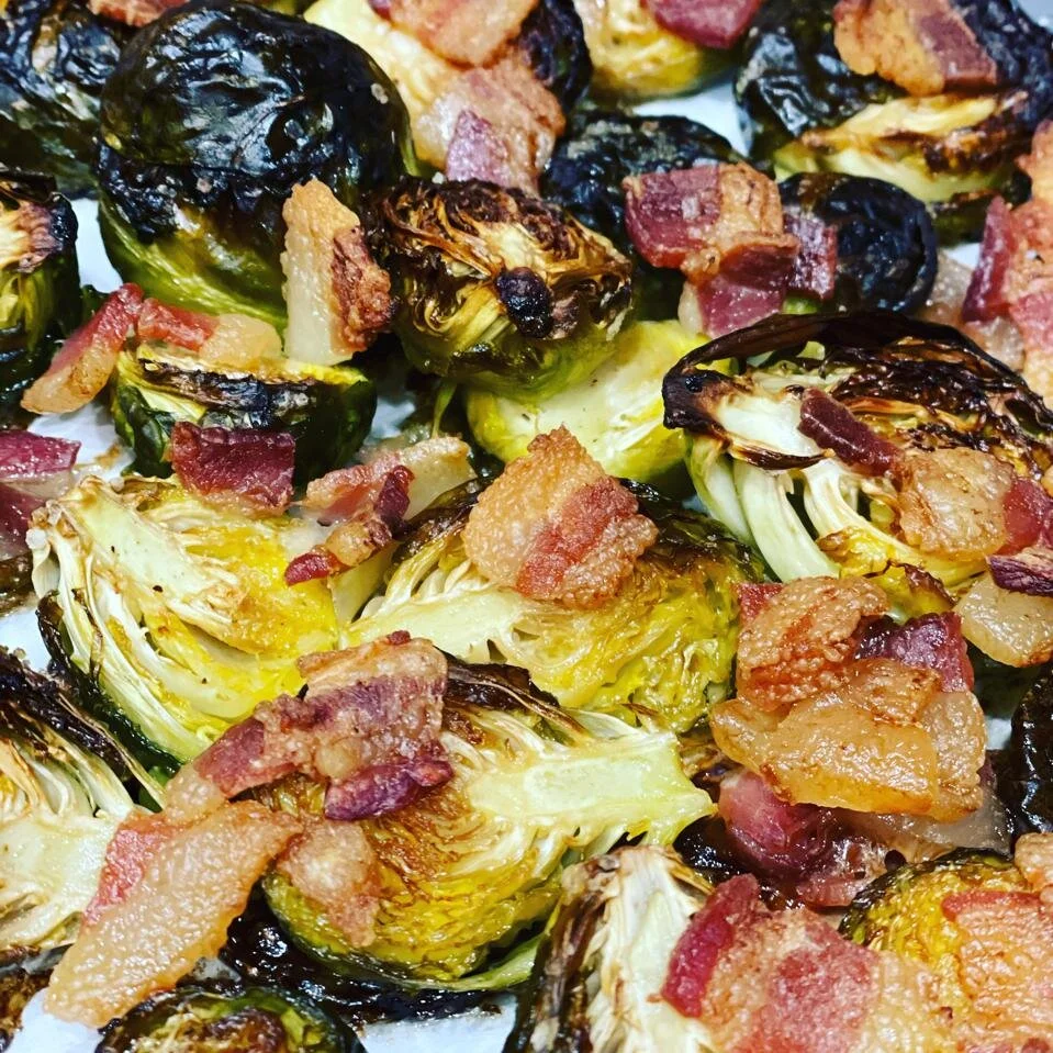 An Easy Sheet Pan Recipe For The Best Crispy Brussels Sprouts And Bacon