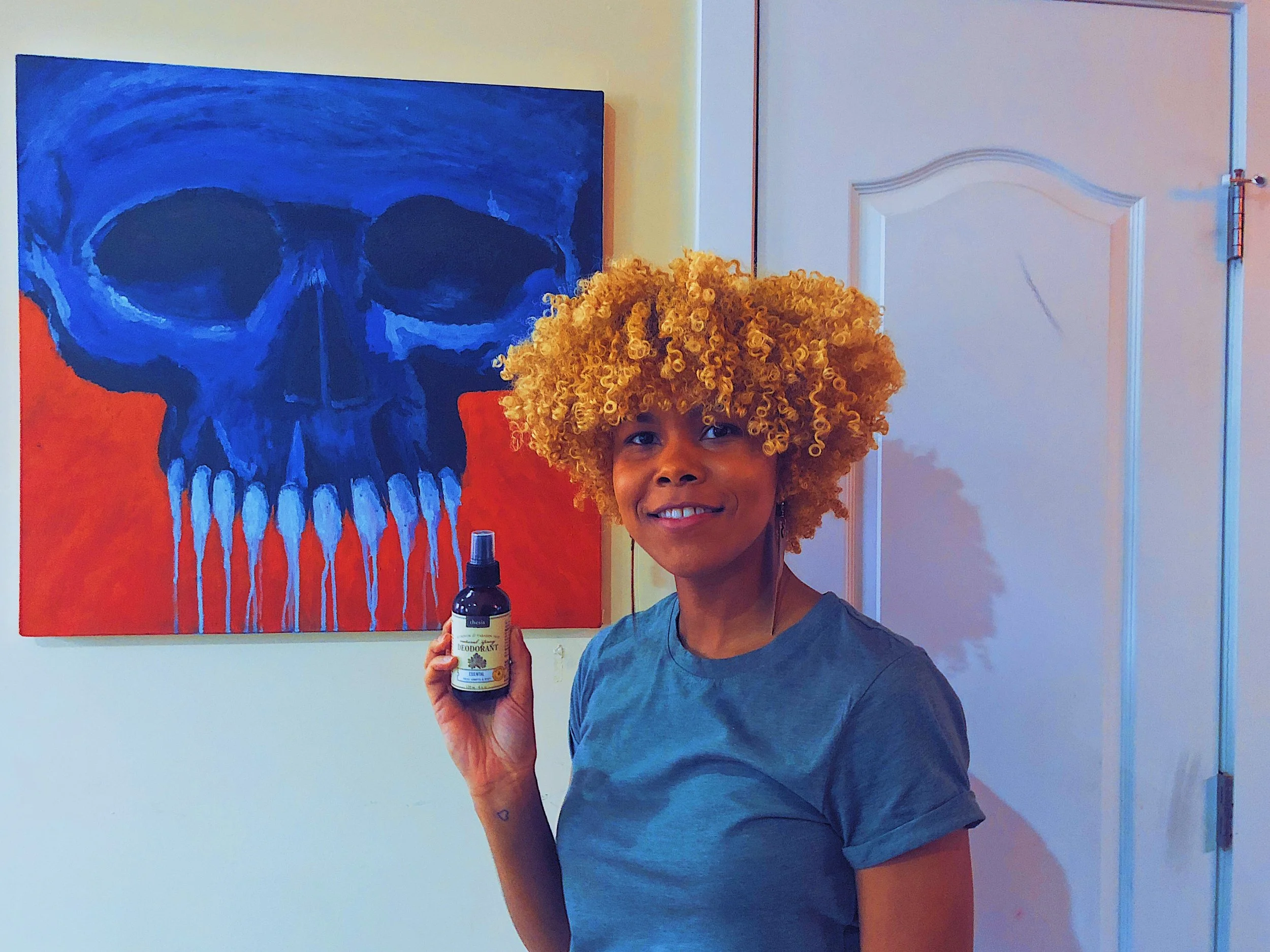 Still from the Filming of Thesis Beauty Commercial