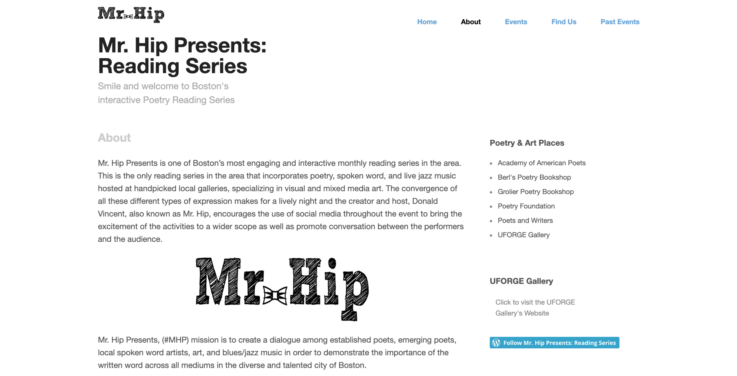 About- Mr. Hip Presents