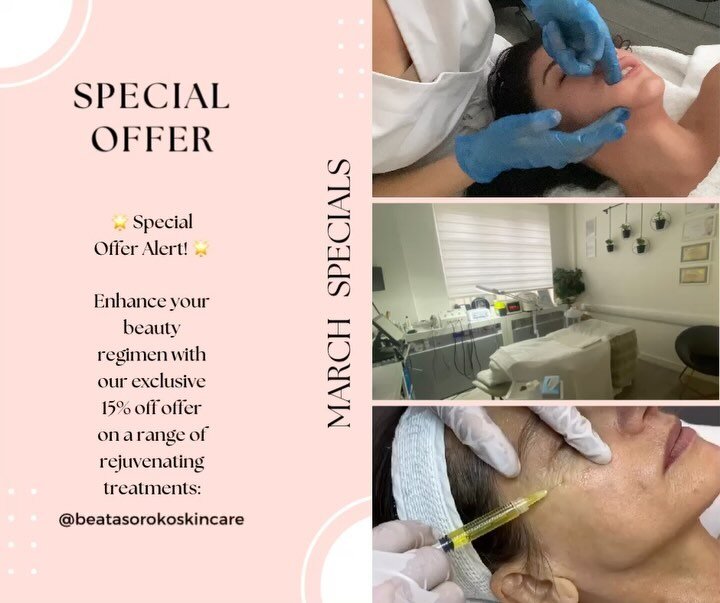 Don&rsquo;t miss out on this limited-time offer to rejuvenate and pamper yourself. Book your appointment today to uncover a more radiant you!

🌟 Special Offer Alert! 🌟

Enhance your beauty regimen with our exclusive 15% off offer on a range of reju
