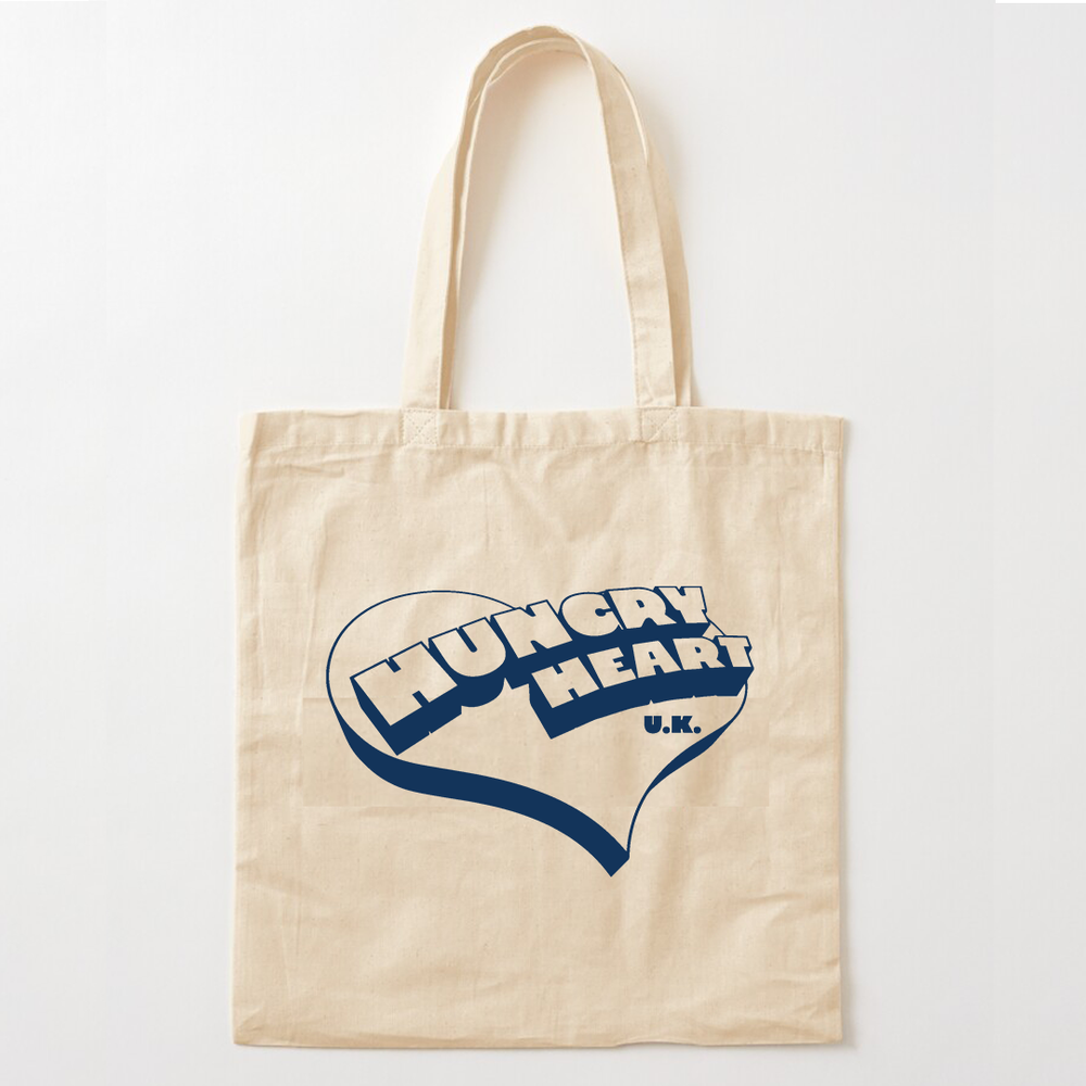 Navy Logo Tote Bag — Hungry Heart